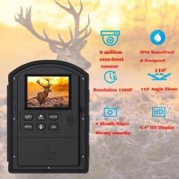 Cameras Time Lapse Camera Full Colour Video Record 1080p Ip66 6 Months 32g Card for Outdoor Hunting Observation Construction Photography