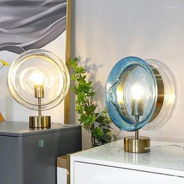 Floor Lamps Postmodern Lollipop Glass Desk Lamp Home Decor Bedroom Bedside Lighting Study Dining Room E27 Table Lights