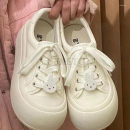 Casual Shoes Thick Soled Canvas Cute Little Fashionable Versatile Sponge Cake College Style Ugly Round Toe Board Shoe
