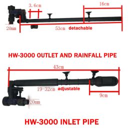 Heating sunsun inlet outlet rainfall pipe aquarium external filter accessories dia 20mm original part for fish tank hw3000 canister