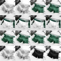 4pcs Underpants Boxer Mens Underwear Men Cotton Underpants Male Pure Panties Shorts U Shaped 230823