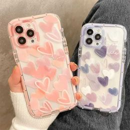 Cell Phone Cases Love Heart Phone Case for Samsung A54 5g Case S24 S22 S23 Ultra A34 5g A52 A53 A24 A32 A14 A55 A23 A15 A05S A33 S20 S21 FE Cover J240418