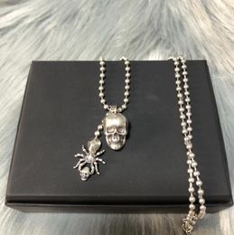 New designed pendants crown skull with diamonds women necklace ear stud punk style ladies earring NO42571707