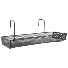 Kitchen Storage Coat Hangers Balcony Rack (black) Outdoor Plant Stand Corner Shelf Holder Over Flower Pot Hanging Office