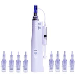 2 su 1 penna ricaricabile per la cura del viso per la cura del viso Microneeedle Wireless Penna Nano Ago Derma Penna