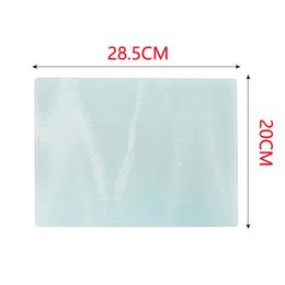 Heat Press Accessories Wholesale Diy Blank Cheese Chop Blocks Sublimation Rec Glass Tempered Cutting Board 28.5X20Cm Drop Delivery Off Dhqsm