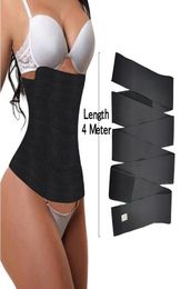 Update VS FeelinGirl Waist Trainer for Women Sauna Trimmer Belt Tummy Wrap 3meter 4meter 5meter 6meter with opp bag 1007018937108