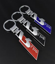 VW Volkgen R line Metal Keychain Car logo Blue Silver Audi S line Metal Zinc Alloy Key Rings Gift souvenir9089176