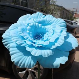 Decorative Flowers Giant PE Artificial Peony Po Props 50cm Fake Flower Show Background Wall Decoration Simulation