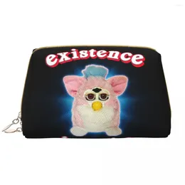 Storage Bags Travel Cartoon Animal Robot Furbys Toiletry Bag Portable Makeup Cosmetic Organizer Women Beauty Dopp Kit Box