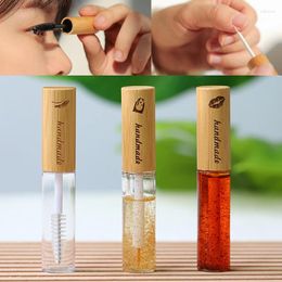 Storage Bottles 6/8ml Empty Mascara Bamboo Container Tubes Eyelashes Tube Vials Bottle Lip Gloss Glaze Diy Eyeliner Packing Cosmetic