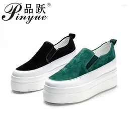 Casual Shoes Autumn Loafer 6.5CM Platform Flats Slip On Slipony Women Sneakers Breathable Comfy Summer