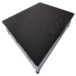 Ceramic Cooktop 220V, Drop-in 4 Cooking Zones Electric RadiantSensor Touch Control, Child Safety Lock