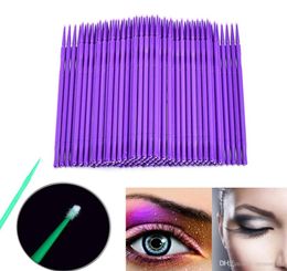 100pcsbag Durable Micro Disposable Eyelash Extension Individual Applicators Mascara Brush For Women Eyelash Glue Cleaning Stick4500066