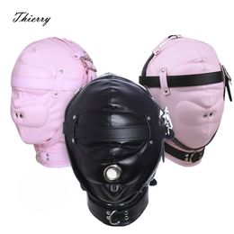 Thierry Total Sensory Deprivation Hood for Couple Adult Games SM Restraints Experience Fetish Bondage Sex Toys for Women 240408