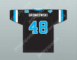 CUSTOM ANY Name Number Mens Youth/Kids Rob Gronkowski 48 Woodland Hills High School Wolverines Black Football Jersey 2 Stitched S-6XL