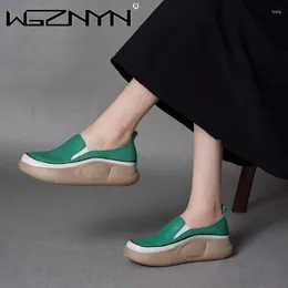 Casual Shoes Women's Round Head Fashion Outer Wear Comfortable Platform 2024 Spring And Autumn Sneakers