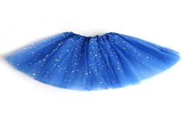 Skirts 38T Baby Star Glitter Dance Tutu Skirt 3 Layers Tulle Toddler Pettiskirt Tule Girls Children Shining7694046