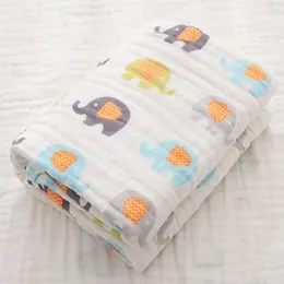 Blankets Baby Muslin Bath Towel Gauze-Cotton Wrapping Blanket Breathable Shower Crib Bedding Nursing Cover Borns Gift