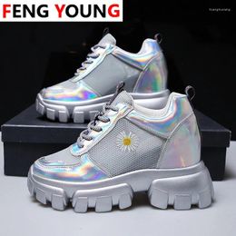 Fitness Shoes Sneakers For Women Designers Platform Fashion Old Dad Woman Casual Running Trainers 8cm Height Increasing