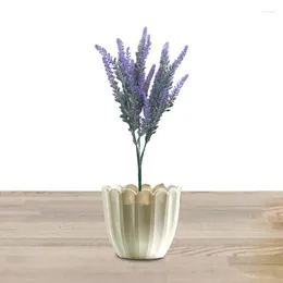 Decorative Flowers Artificial For Outdoors UV Resistant Fake Lavender Plants Indoor DIY Simulation Flower Garden Decoration Stunning