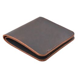 Wallets Cow Leather Men Wallets Retro Handmade Wallet for Men Short Money Case Genuine Leather Money Clip Purse