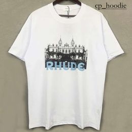 Rhude Hip Hop Streetwear Famous Designer Mens T Shirt Fashion Rhude Shirt High Quality Short Sleeve Graphic Printed Clothing Quick Dry Rhude Shirt Polo T Shirt 5543