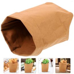 Storage Bags Fruit Kraft Paper Bag Reusable Grocery Tool Vegetable Pouch Shopping For Sandwich Bread Foldable