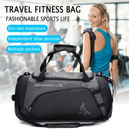 Bags Nylon Dry Wet Separation Bags Large Capacity Waterproof Fitness Training Bag Multifunctional Wearresistant for Outdoor Football