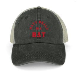 Berets Mahealy Is A Rat Shirt Funny Gift Idea Cowboy Hat Bobble Hard Fishing Cap Golf Women Men's