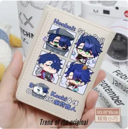 Wallets Anime Honkai: Star Rail Sampo Koski Fashion Wallet PU Purse Card Coin Hasp Money Bag Cosplay Gift B115