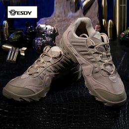 Fitness Shoes Outdoor Desert US Tactical Sneakers 1200D Nylon Chamoi Leather Men Sport Hiking Walking Camping Boots Military Sapatilhas