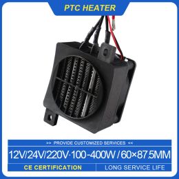 Heaters 300W 24V DC Egg Incubator Heater Thermostatic PTC fan heater heating element Electric Heater Small Space Heating