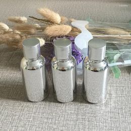 Storage Bottles 50pieces/lot 30ml High Temperature Silver Plated Dropper Bottle Container Essentical Oil Wholesale
