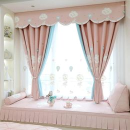 Curtain 59-Cloth Curtains Sunshade Cloth Light Blocking Bedroom Hook Type Heat Insulation And Sun Protection Simple Convenient