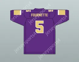 CUSTOM ANY Name Number Mens Youth/Kids Leonard Fournette 5 St. Augustine High School Purple Knights Purple Football Jersey Top Stitched S-6XL