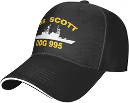 Ball Caps USS ScoDDG 995 Vintage Sandwich Hat Baseball Denim Hats Cowboy