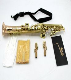 copper body J type curved bell soprano saxophone saxello on 9216115