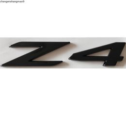 Chrome Gloss Black Letters Trunk Emblems Z 4 Number Shiny Black Emblem Badge for BMW Z4 h j y i190V7844449