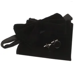 Bow Ties 1 Set Gentleman Costume Supplies Including Bowtie Handkerchief And Cufflinks