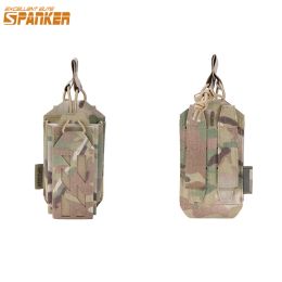 Packs 500D Nylon Tactical Molle Walkie Talkie Holder Bag OpenTop Military Radio Pouch Sports Pendant Hunting Magazine Mag Pouch