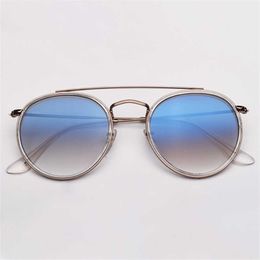 Fashion Designer Sunglasses Classic Double Bridge Mens Sunglass Pumk Sun Glasses Uv Protection Lenses Vintage Eyeglasses with Top Quality Leather Case Bnkf