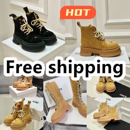 Designer Boots popular Women Booties Ankle Boot Luxury Soles Womens Thick Heel size 35-40 Desert SMFK GAI