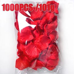 Decorative Flowers 500/1000PCS Artificial Fake Rose Petals Colorful Red White Gold Roses Petal For Romantic Wedding Party Favors Decoration