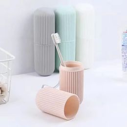 Travel Portable Toothbrush Toothpaste Holder Storage Case Box Organizer Household Storage Cup Outdoor Holder Bathroom Toiletries