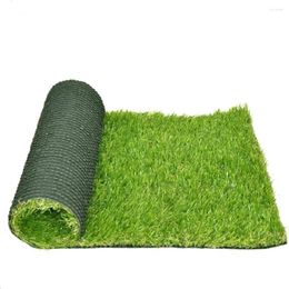 Decorative Flowers Artificial Grass Turf Pet Fake Rug 5FT X 13FT 1.38inch Pile Height High Density Faux Indoor Outdoor Synthetic