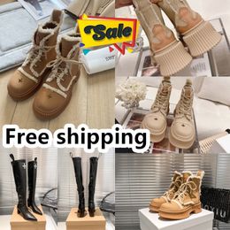 2024 Designer Boots popular Trendy Women Short Booties Ankle Boot Luxury Soles Womens Party Thick Heel size 35-40 SMFK GAI