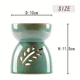 Candle Holders Green Holder Essential Oil Scented Wax Melt Burner Aroma Diffuser