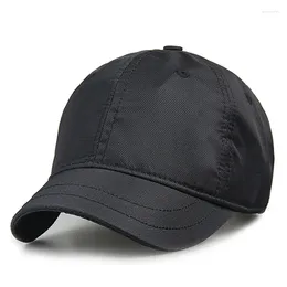 Ball Caps Men's Short Brim Fast Dry Baseball Cap Casual Plain Waterproof Small Breathable Snapback For Women Bone Gorras Dad Hat