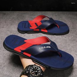 Slippers High Quality Brand Indoors Flat Bottom Flip Flops Men Summer Beach Fashion Concise Slides Casual Sandals Outdoor